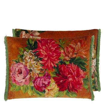 CCDG1462, Fleurs D Artistes Velours, Terracotta, Designers Guild