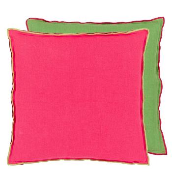 CCDG1405, Brera Lino, Cerise & Grass, Designers Guild